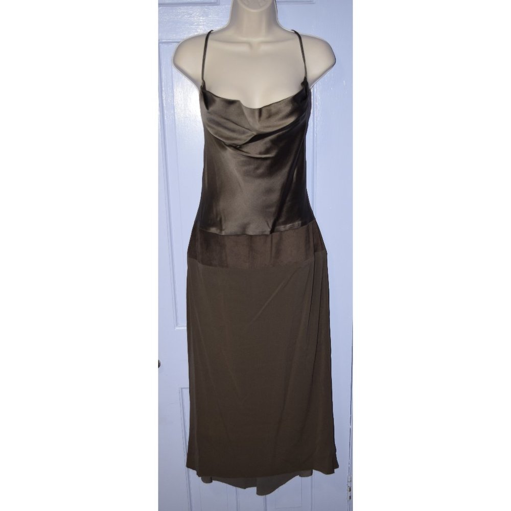 Nicole Miller Satin Slip Dress
